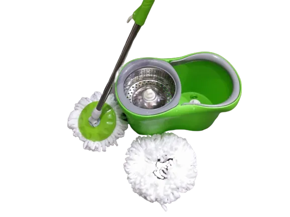 Trapero giratorio 360 con balde  2 mopas